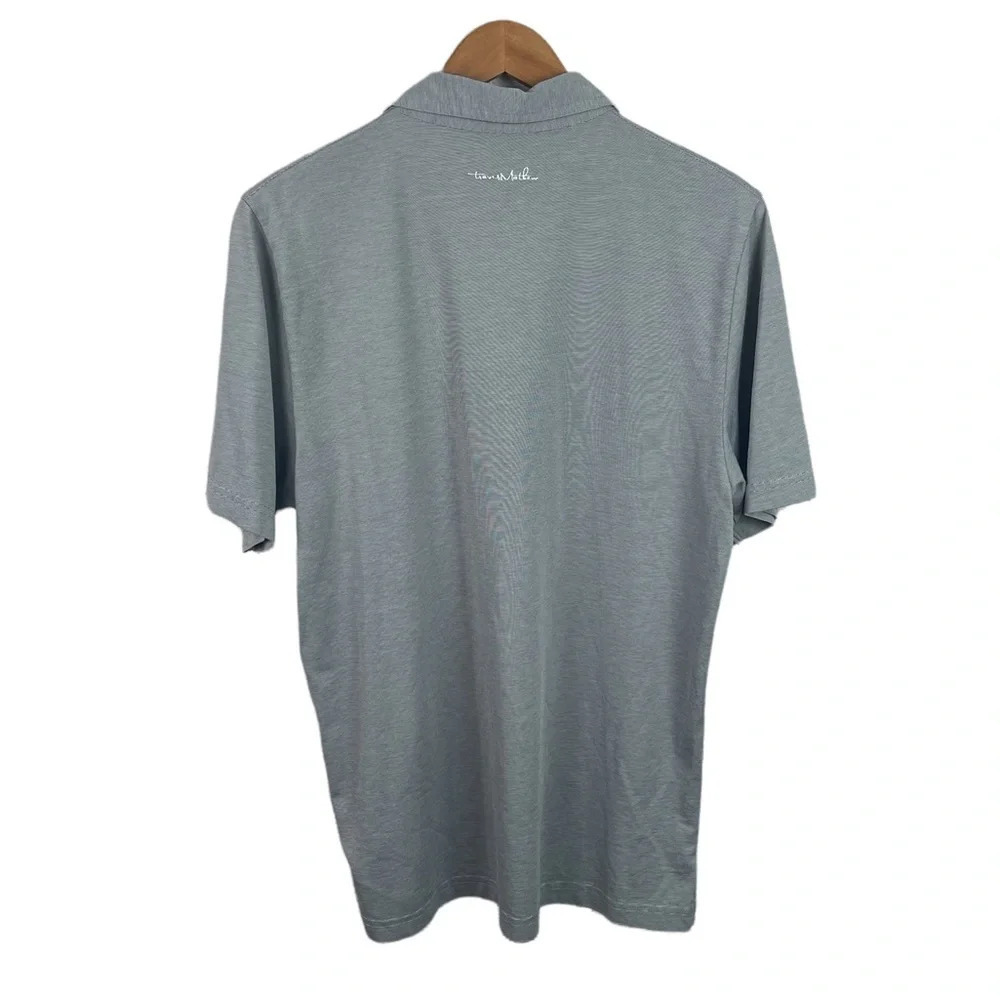 PO78 Mens Travis Mathew Golf Brand Micro stripe Pima Cotton Polo Shirt M - Picture 4 of 6